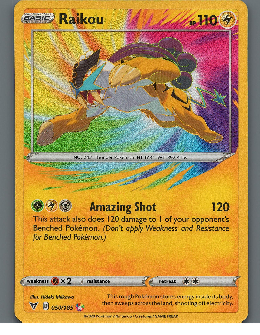 Raikou 050/185 SWSH04: Vivid VoltageNM