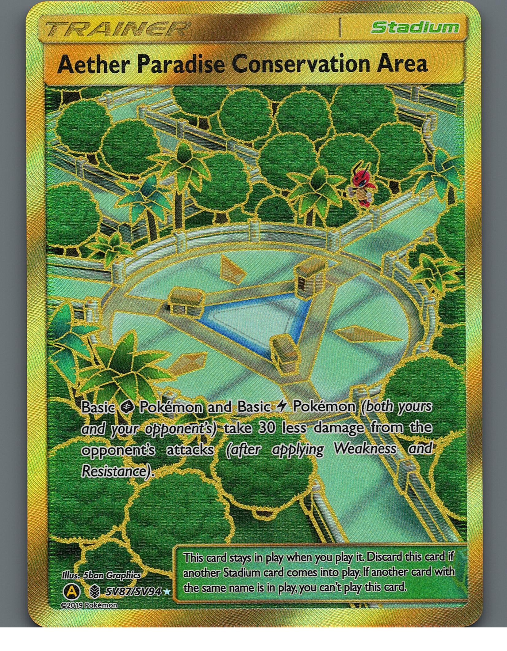 Aether Paradise Conservation Area SV87/SV94 Hidden Fates: Shiny Vault