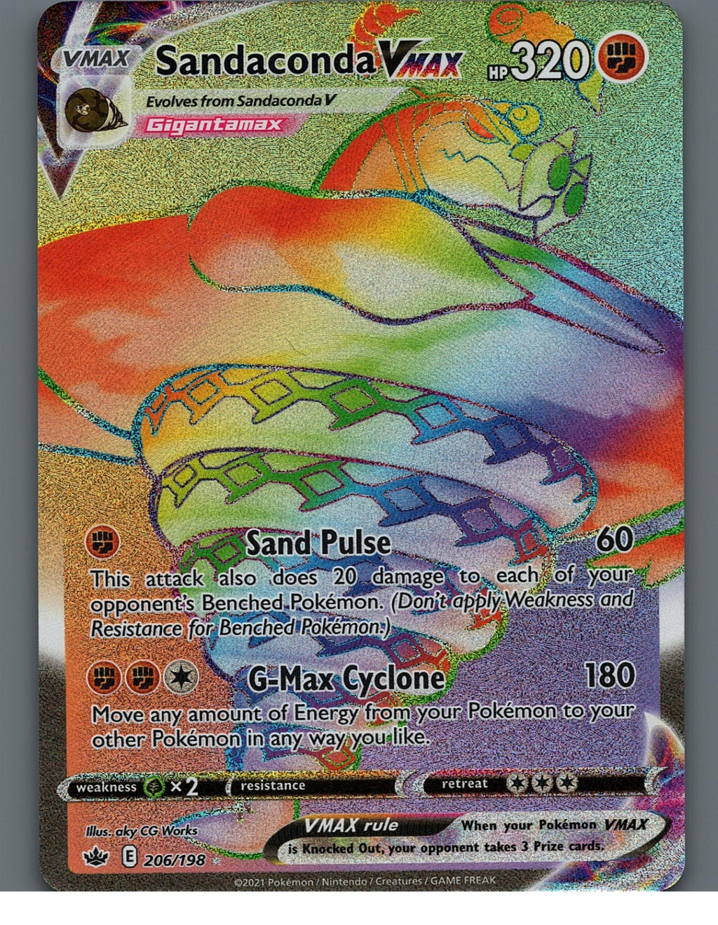 Sandaconda VMAX (Secret) 206/198 SWSH06: Chilling ReignNM