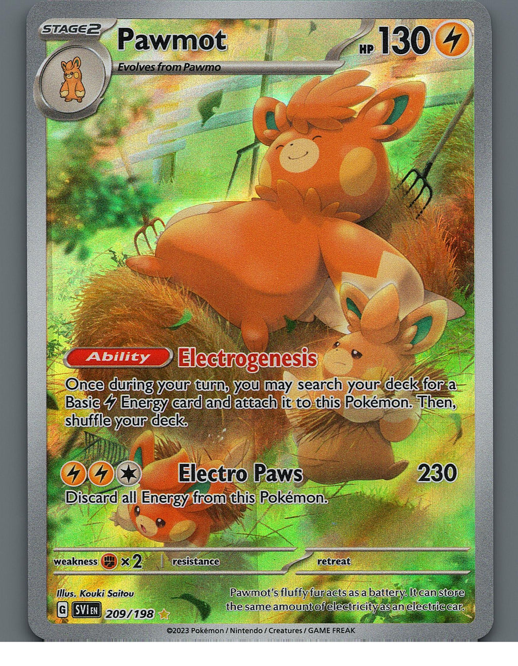 Pawmot 209/198 SV01: Scarlet & Violet Base SetNM