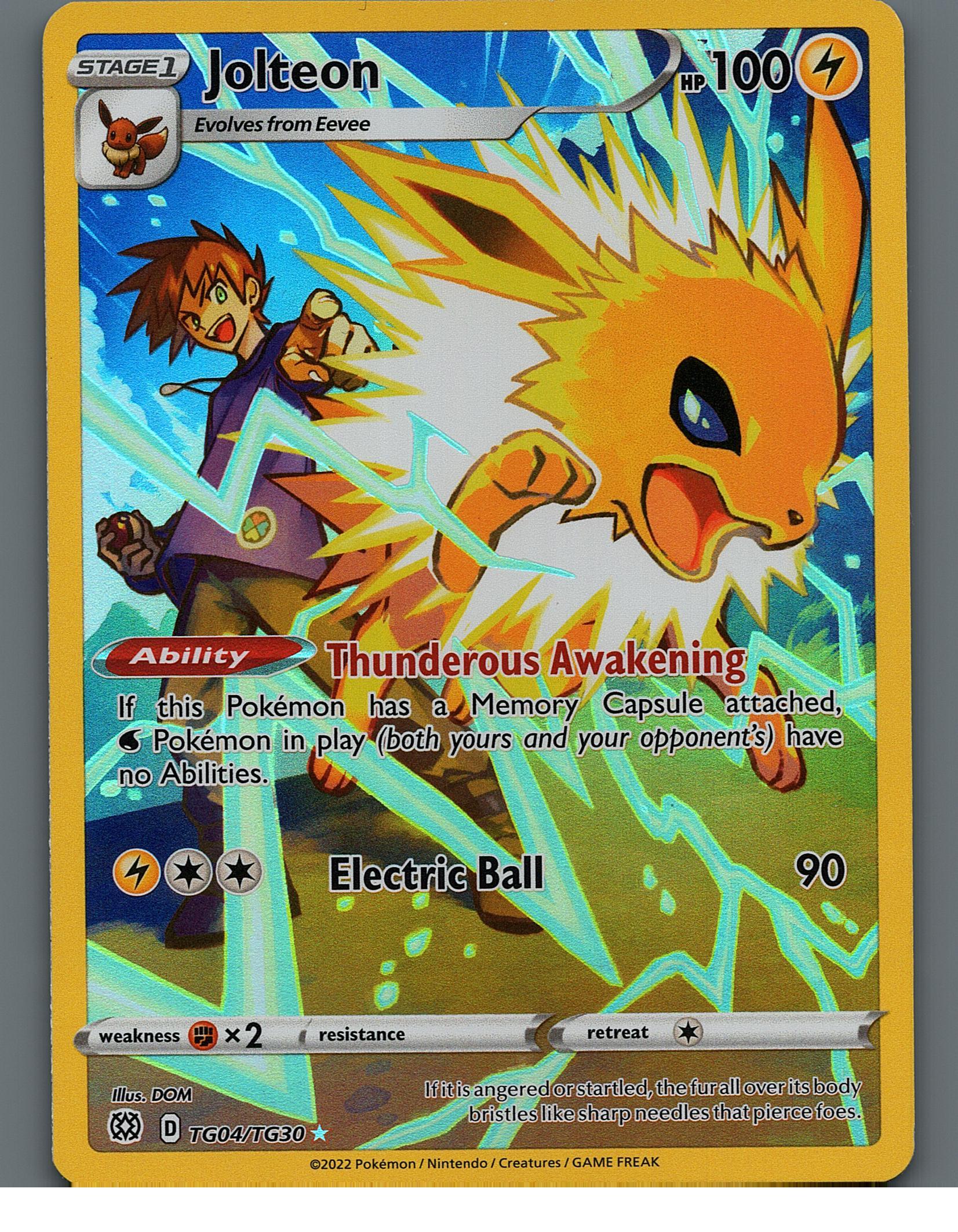 Jolteon TG04/TG30 SWSH09: Brilliant Stars Trainer GalleryNM