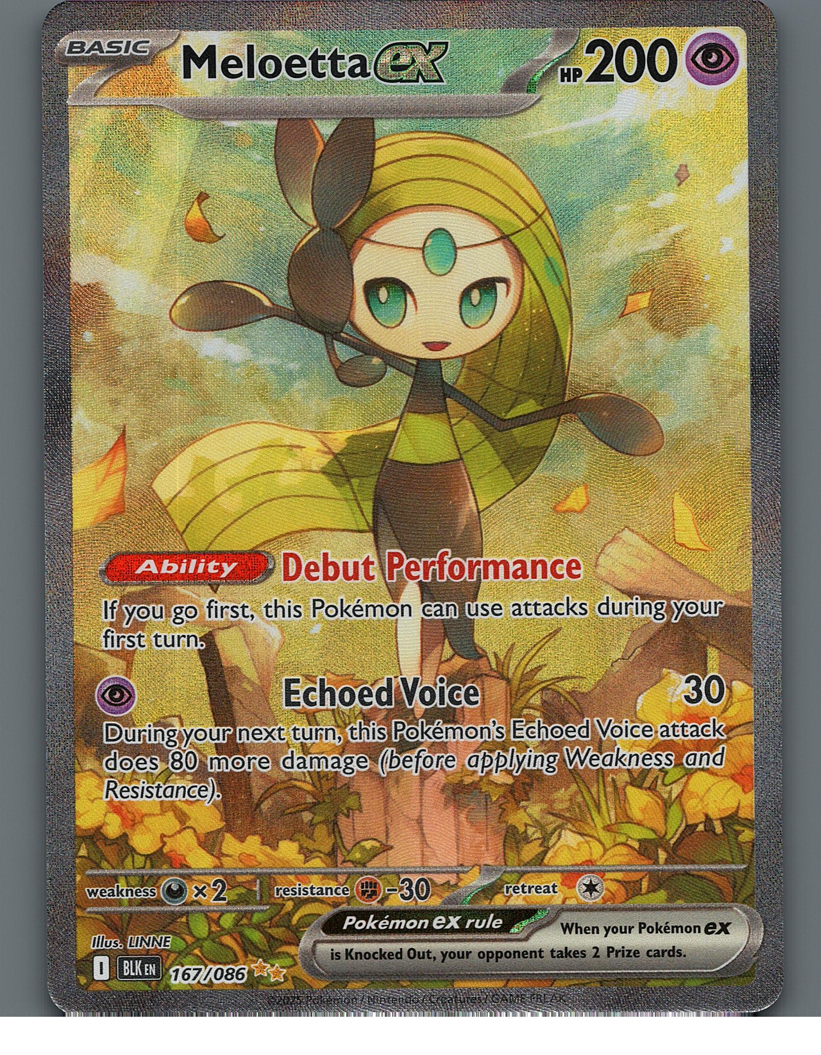 Meloetta ex - 167/086 SV: Black Bolt