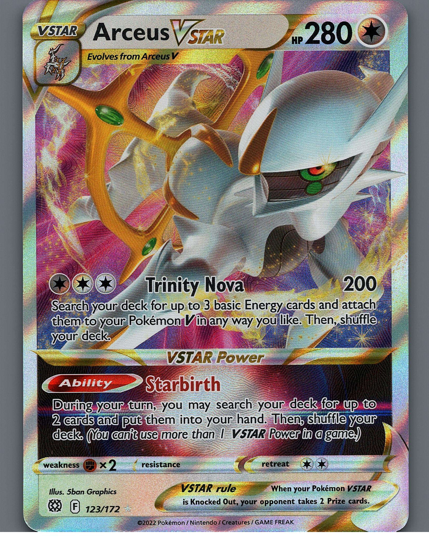 Arceus VSTAR 123/172 SWSH09: Brilliant StarsNM