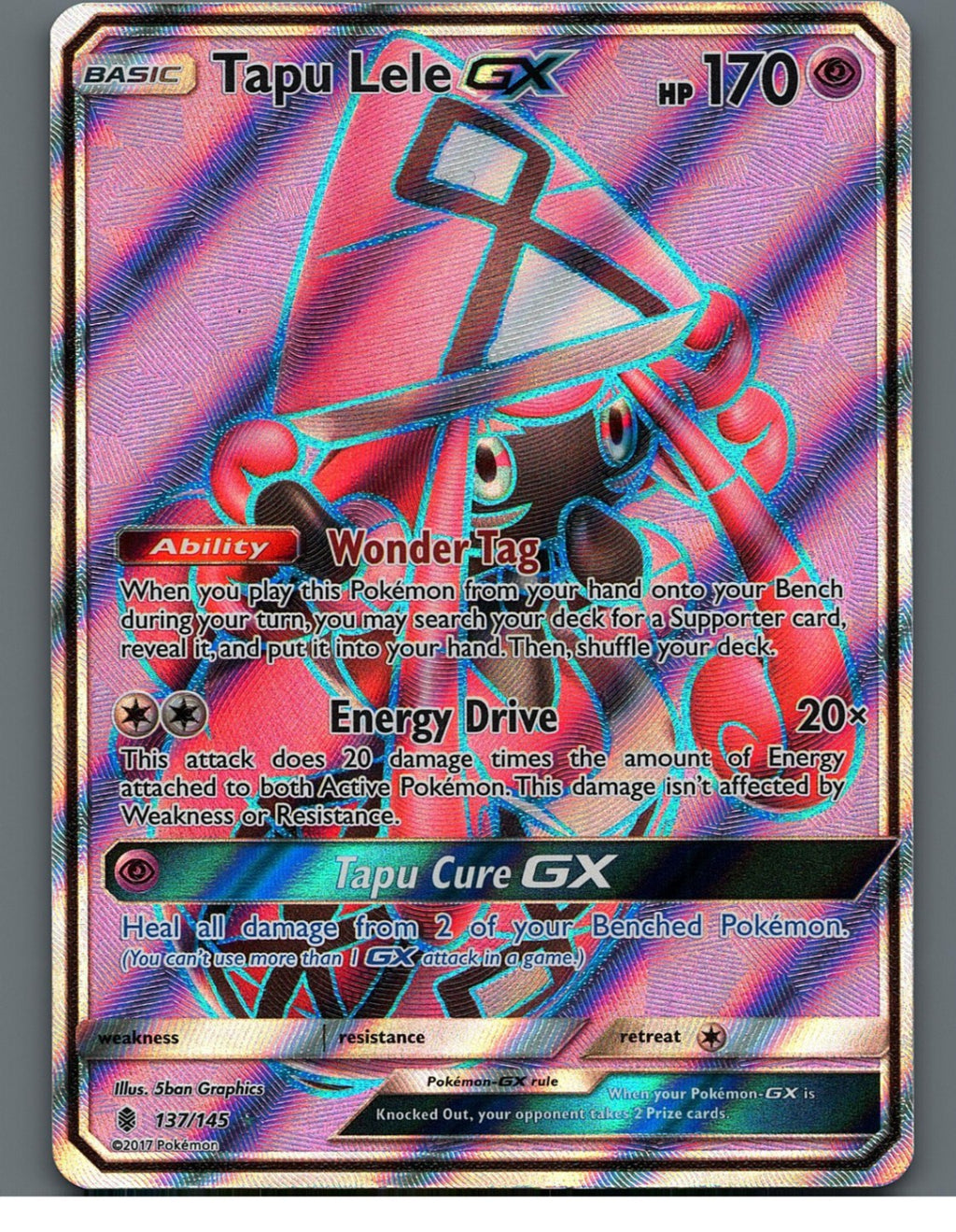 Tapu Lele GX (Full Art) 137/145 SM - Guardians Rising