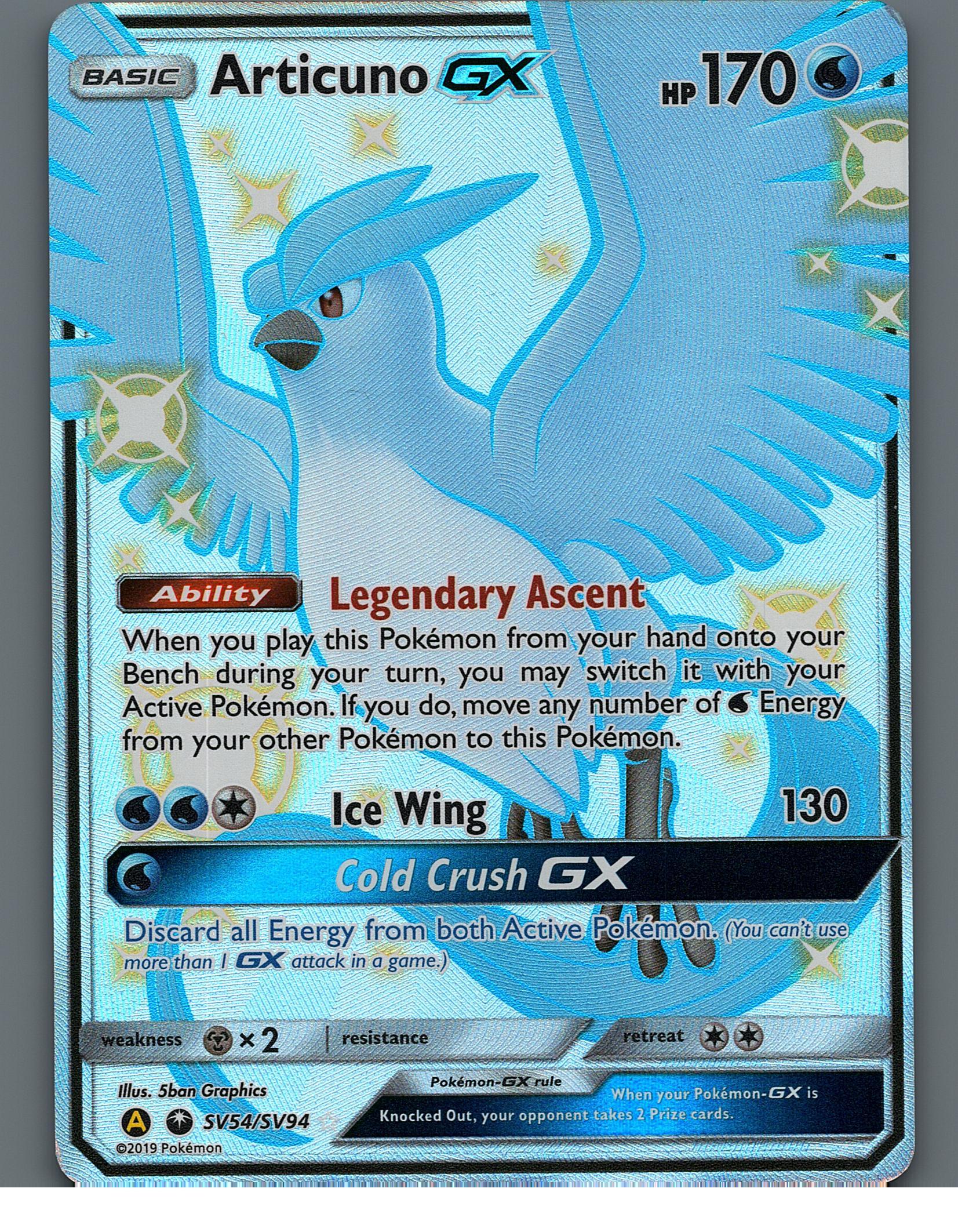 Articuno GX SV54/SV94 Hidden Fates: Shiny Vault