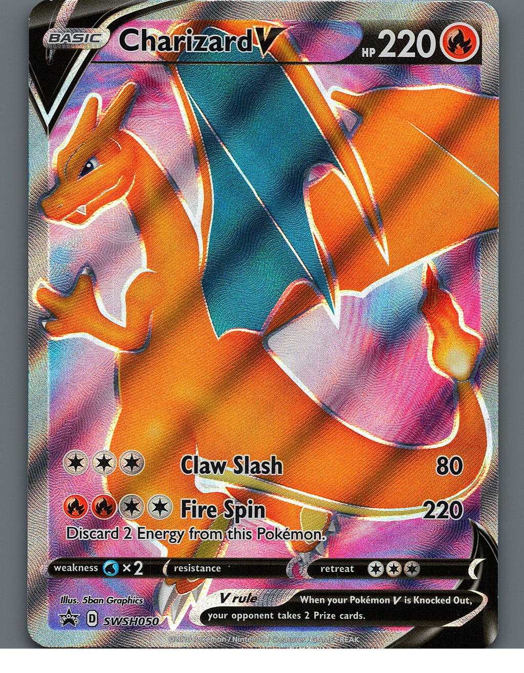 Charizard V - SWSH050 SWSH: Sword & Shield Promo Cards