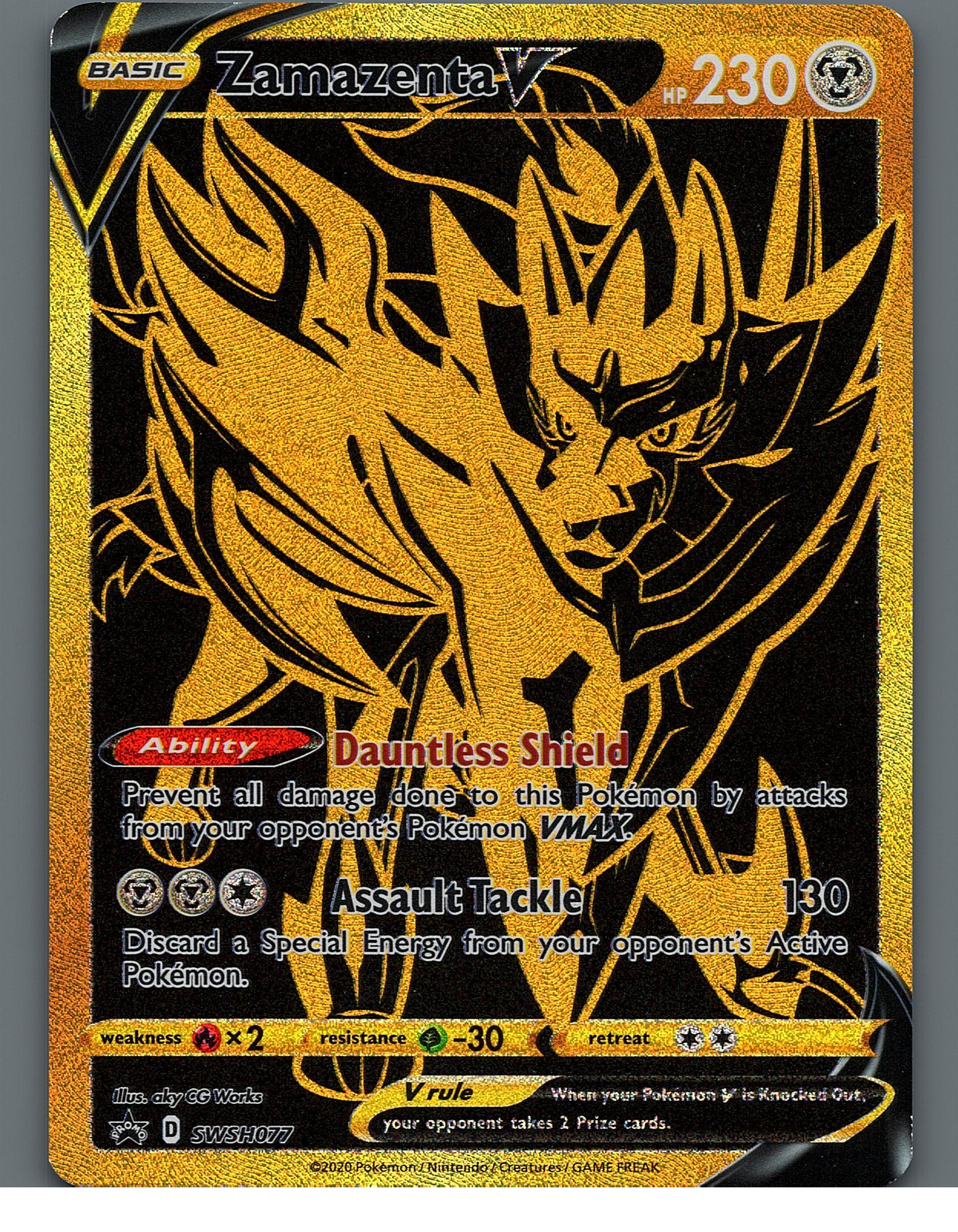 Zamazenta V - SWSH077 SWSH: Sword & Shield Promo CardsNM