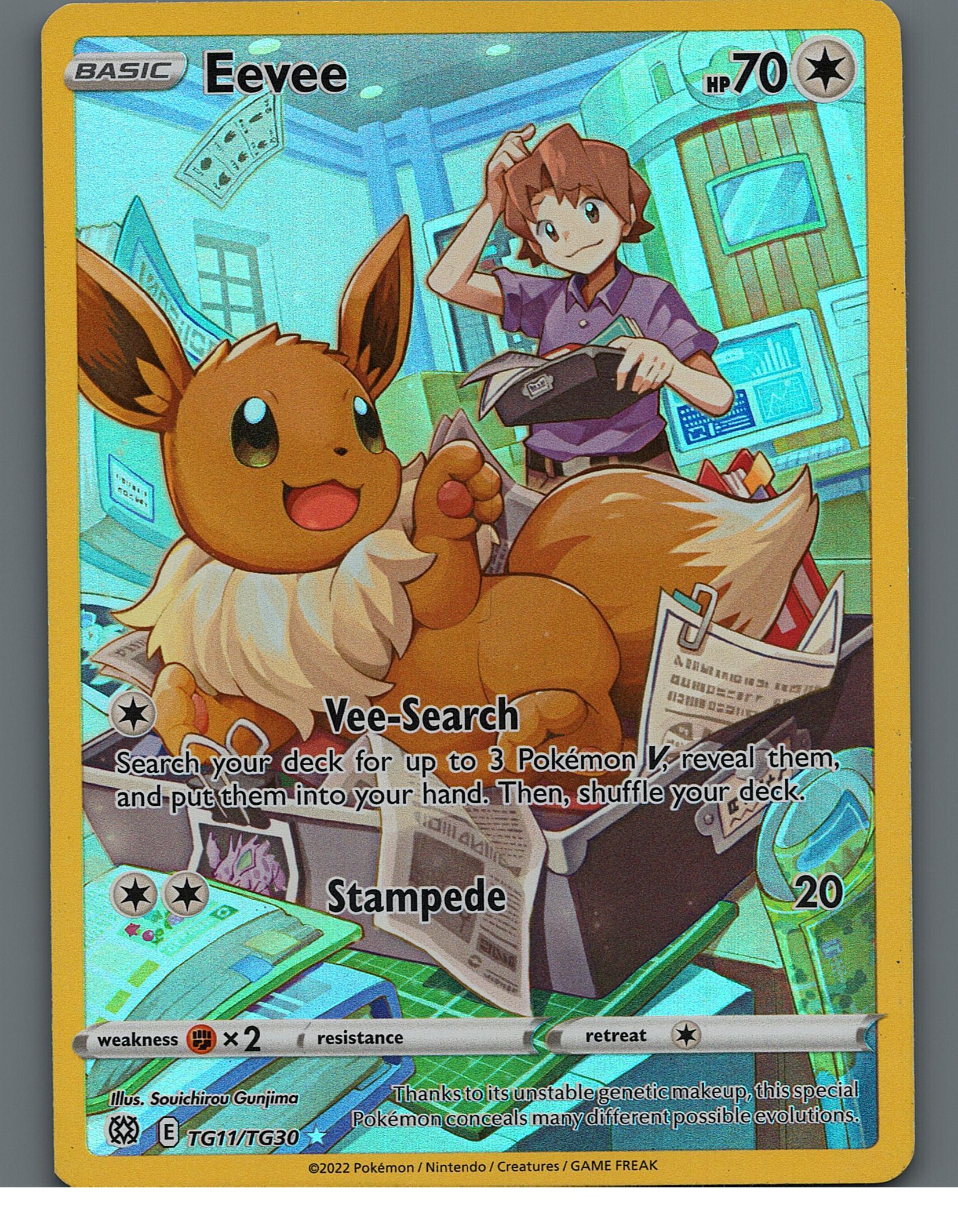 Eevee TG11/TG30 SWSH09: Brilliant Stars Trainer GalleryNM