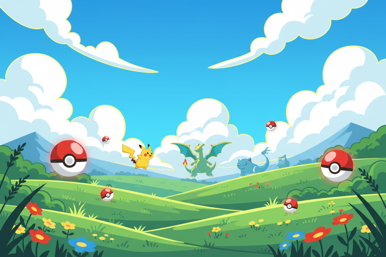 generate a pokemon background image